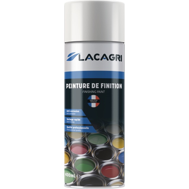 Peinture de Finition Blanc Brillant Aerosol 400ML Lacagri référence fournisseur 234692
